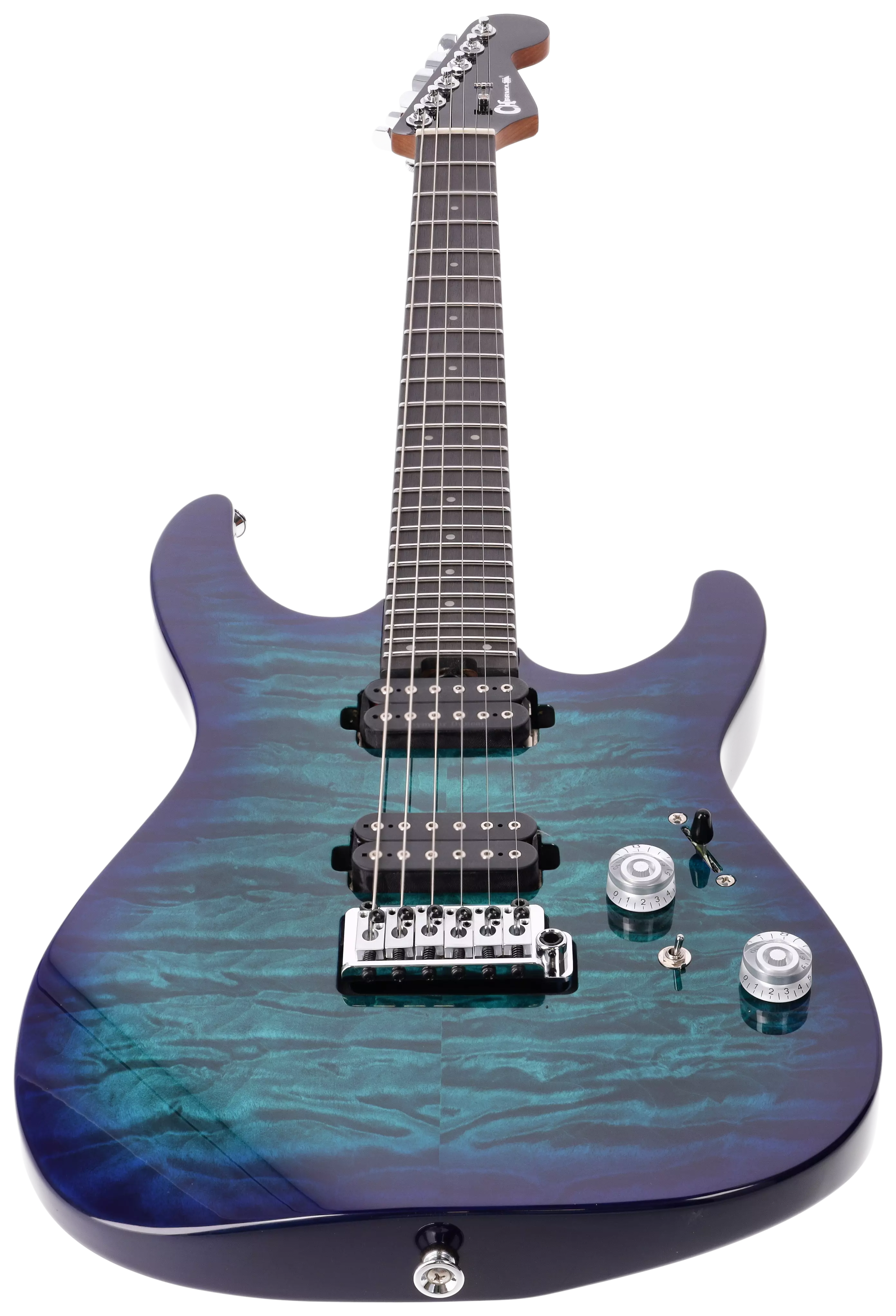 Charvel Pro Mod Plus DK24 HH 2PT EB QM Chlorine Burst 3