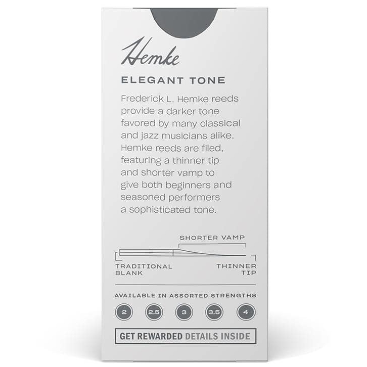 D’Addario Woodwinds - D’Addario Woodwinds Hemke - Sopran Saxophone 3,0 - 5er Pack - 2