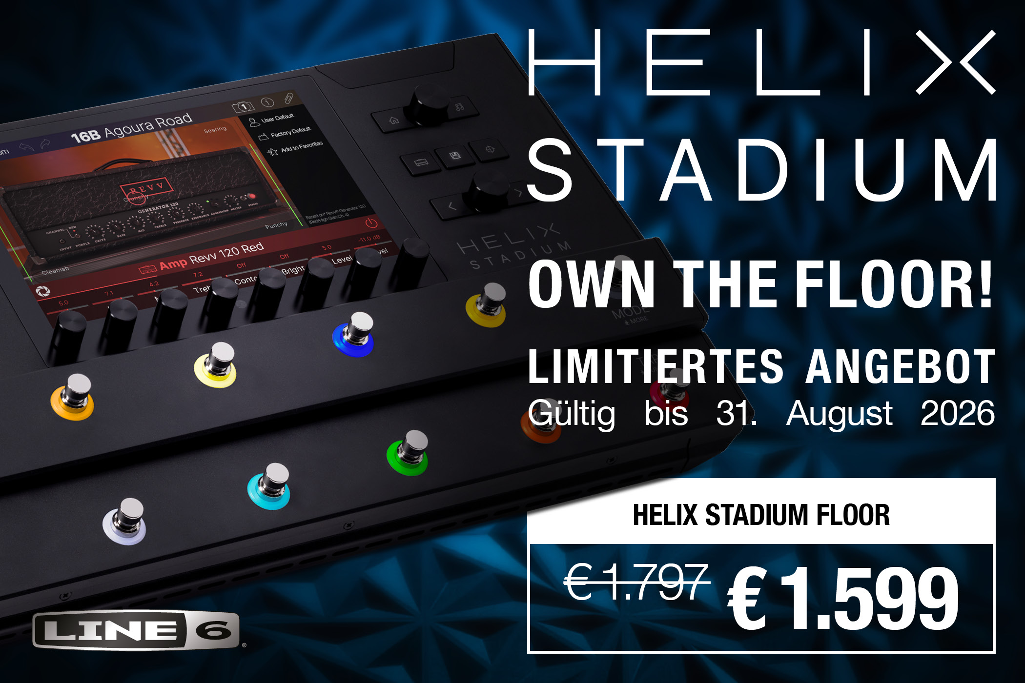 Line 6 Helix Stadium Floor Own The Floor