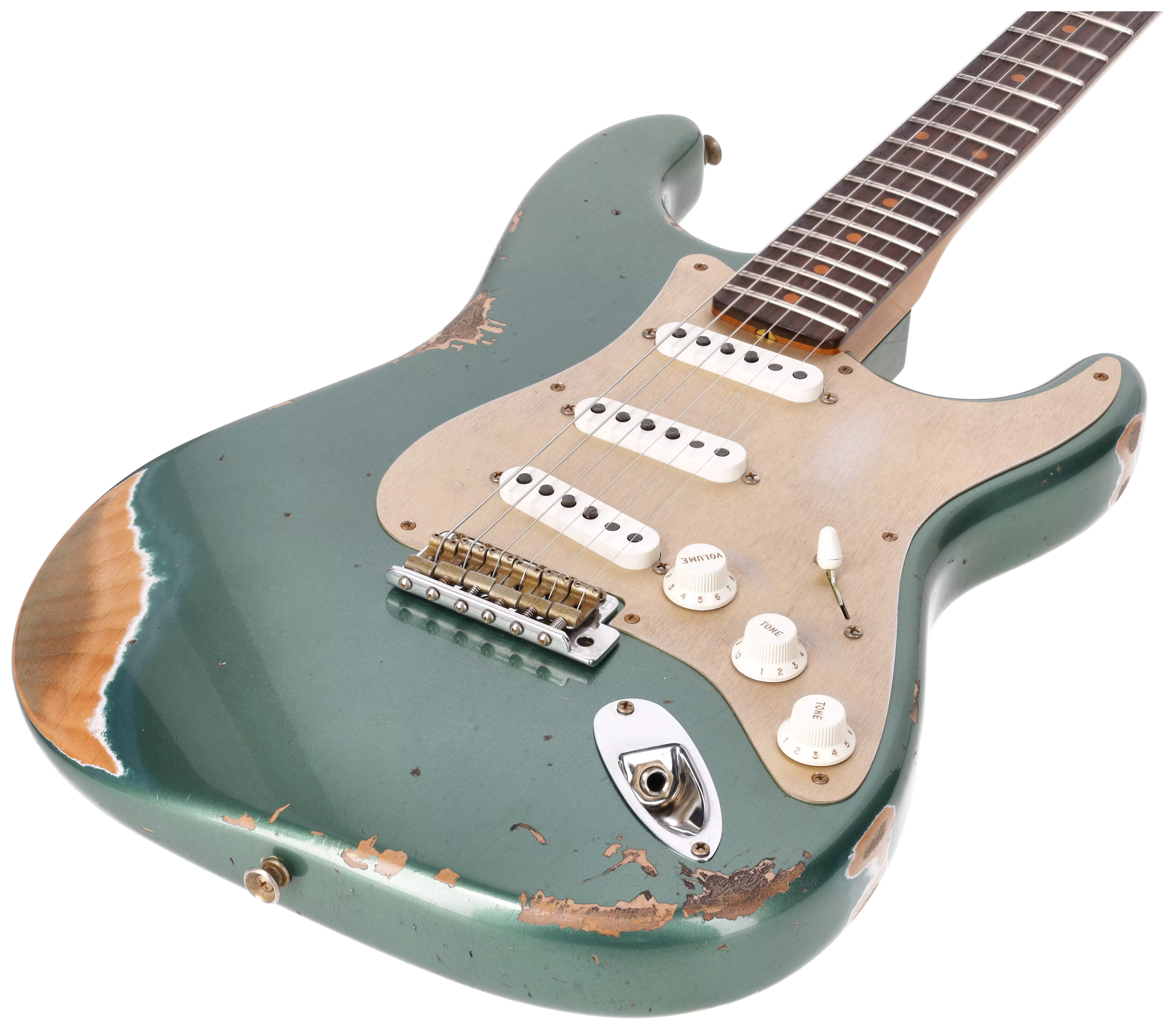 Fender Custom Shop 1959 Stratocaster RW Roasted Heavy Relic Aged Sherwood Green Metallic #1 5