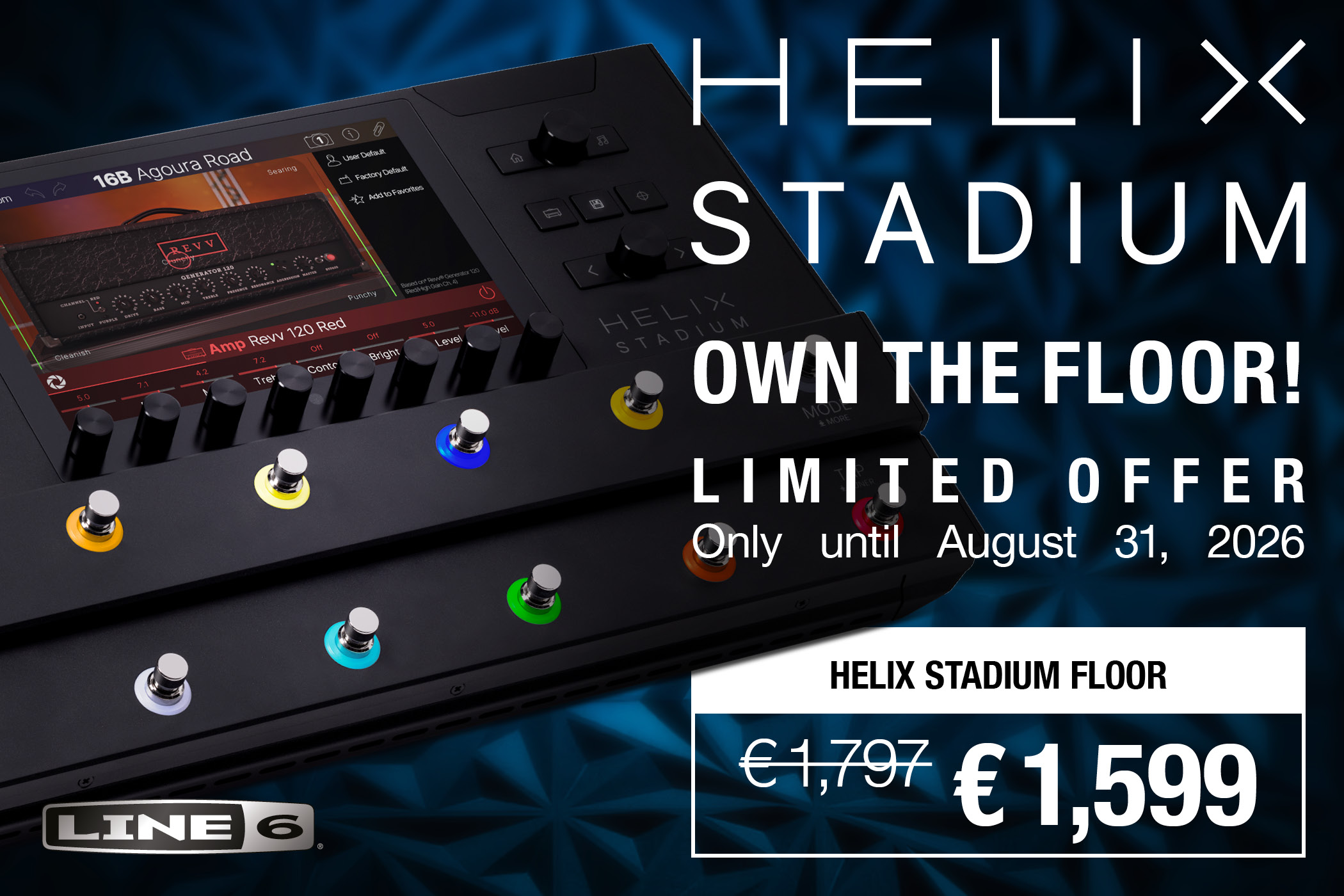 Line 6 Helix Stadium Floor Own The Floor