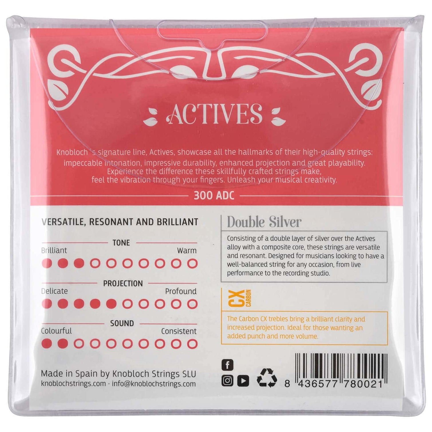 Knobloch - Knobloch CX 300ADC Medium Tension Saiten - 1