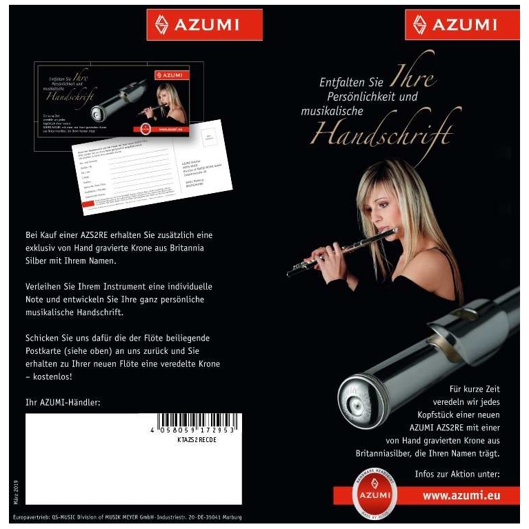 Azumi - Azumi AZ-S2RE Querflöte - 7