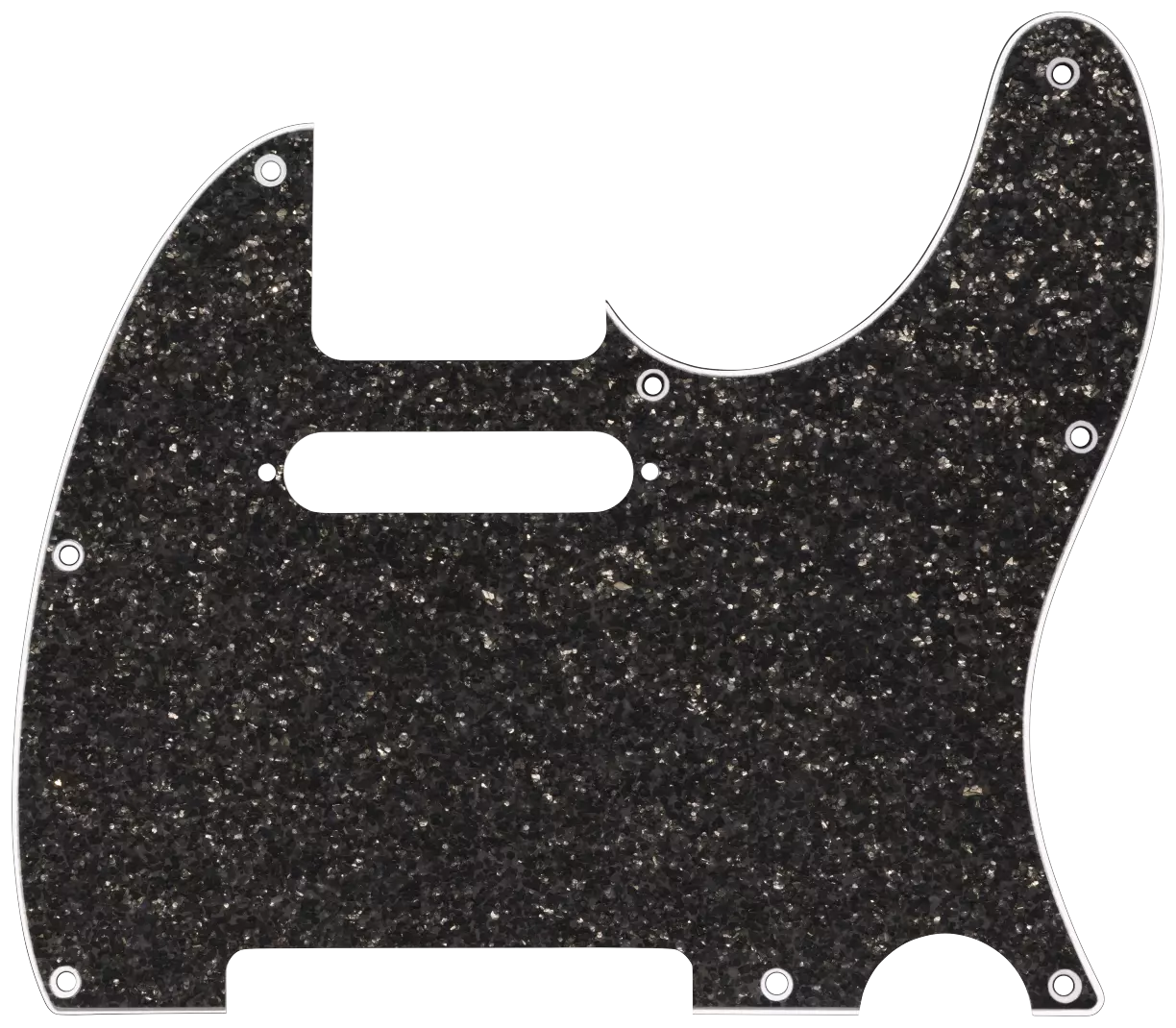 Fender Hybrid Glass/Glitter Telecaster S/S Pickguard Dark Gray Sparkle