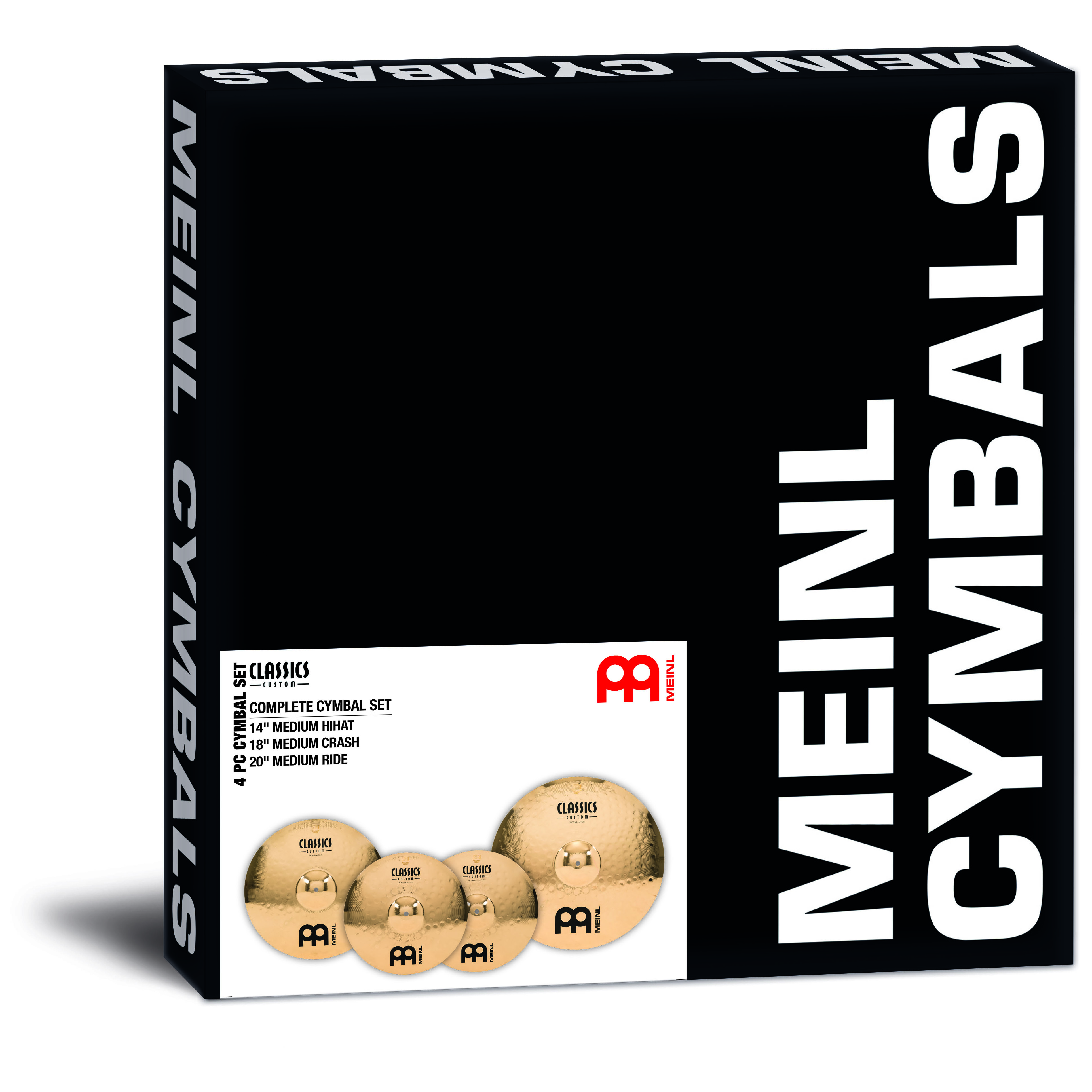Meinl Cymbals CC-CS1 - Classics Custom Brilliant Complete Cymbal  Set 2