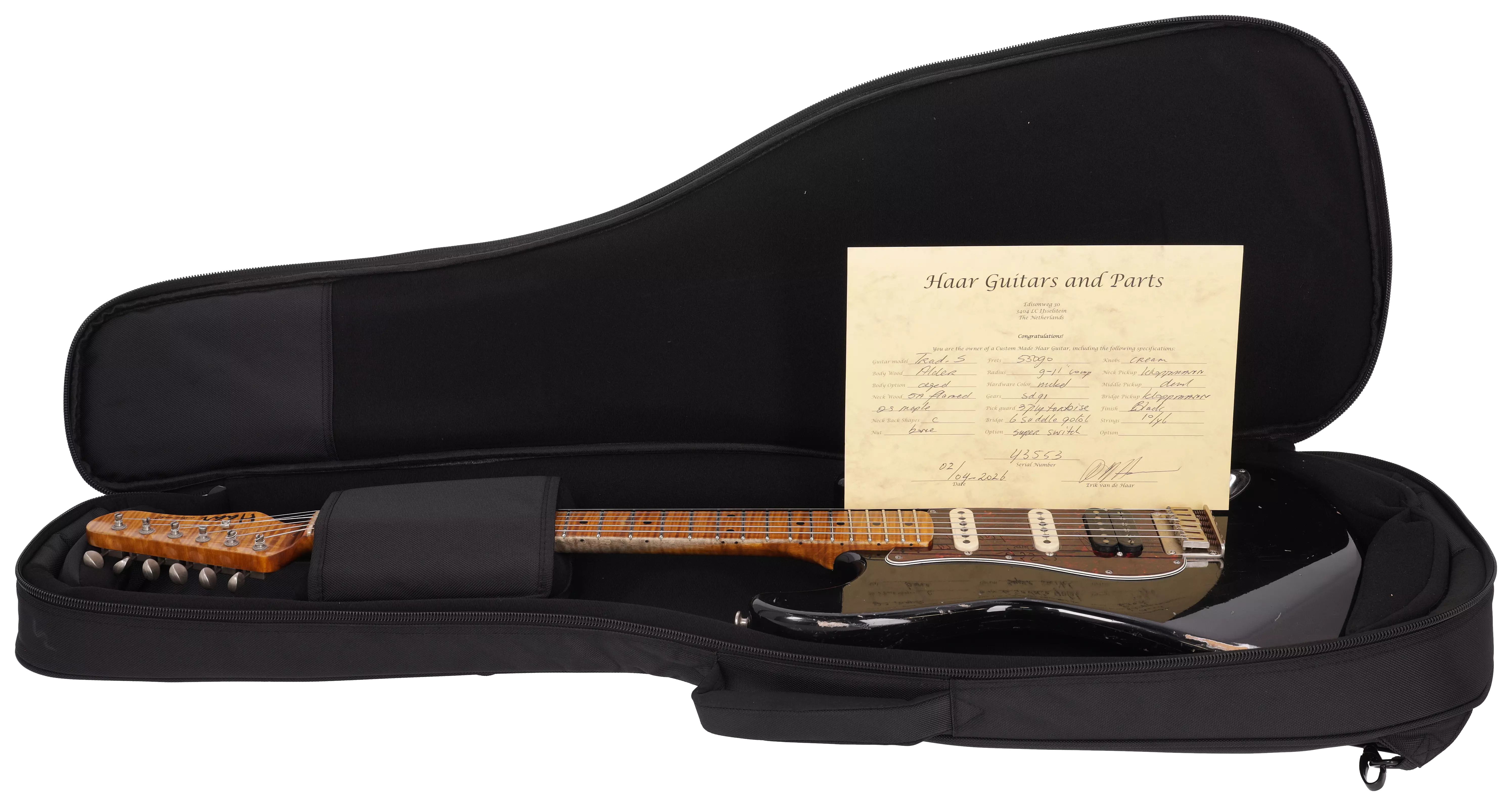 Haar Traditional S Heavy Aged HSS MN Black Hardtail # 17