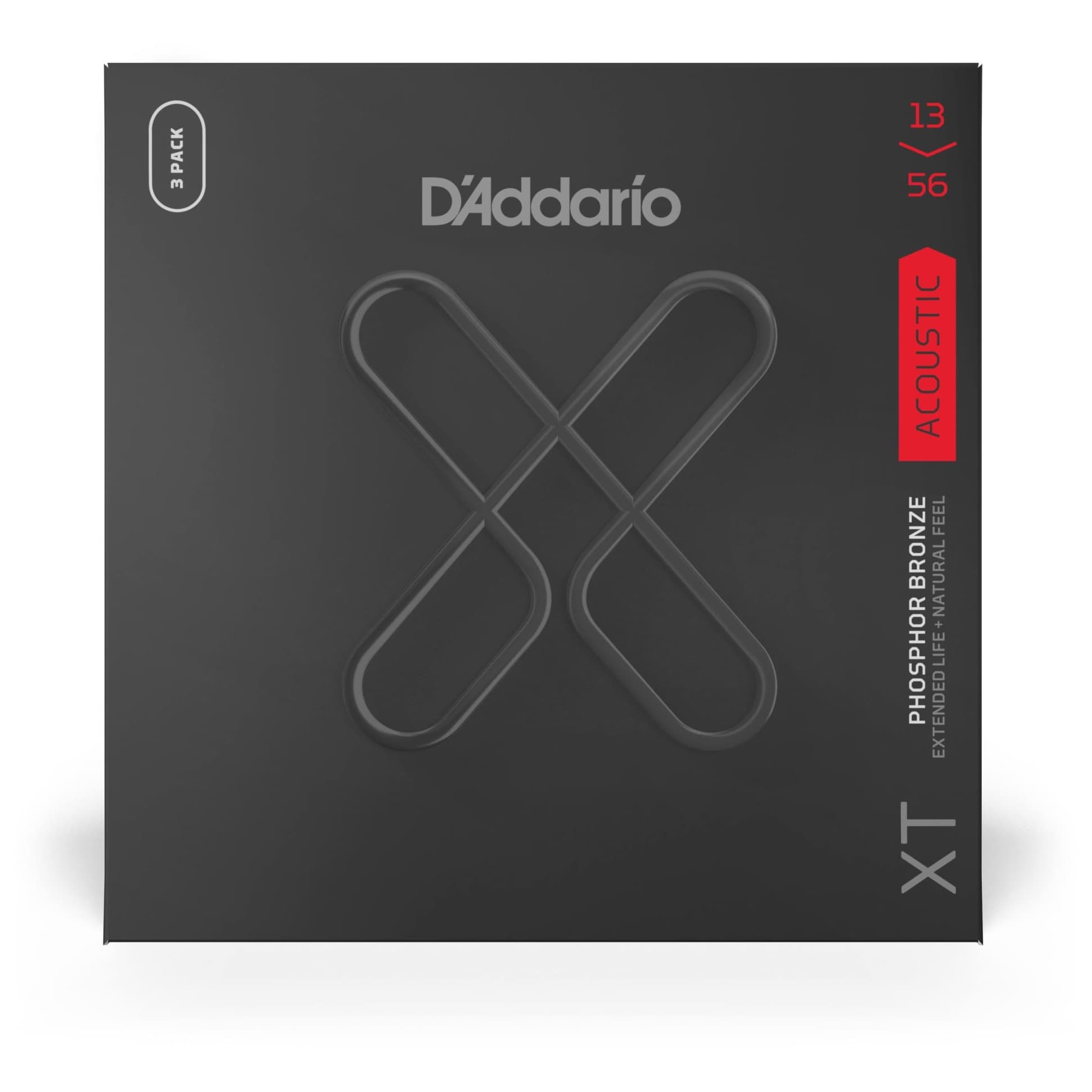 D’Addario XTAPB1356 - XT Acoustic Phosphor Bronze 3er Pack | 013-056