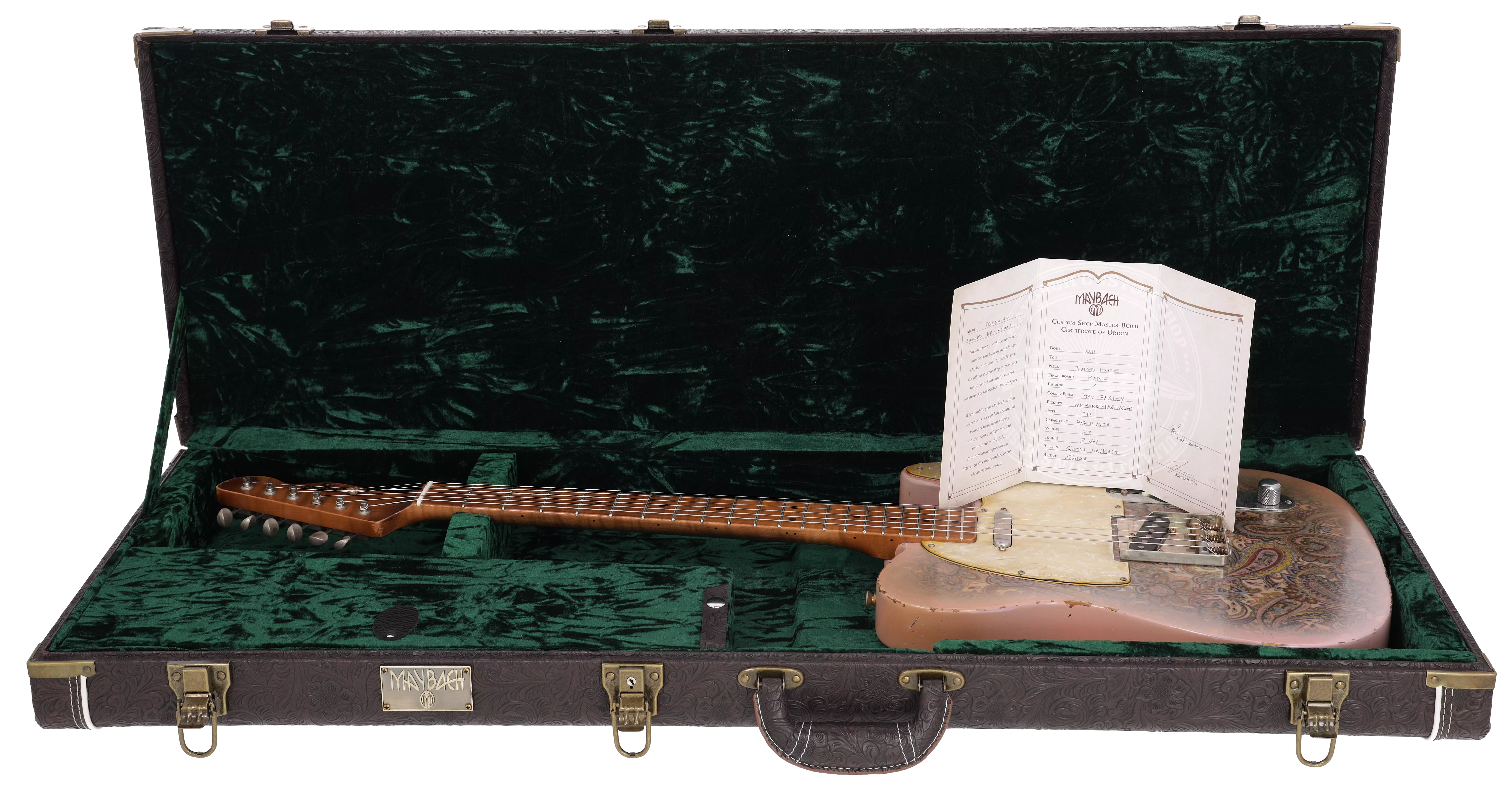 Maybach Texonian T54 Masterbuilt Aged Shell Pink Paisley 17