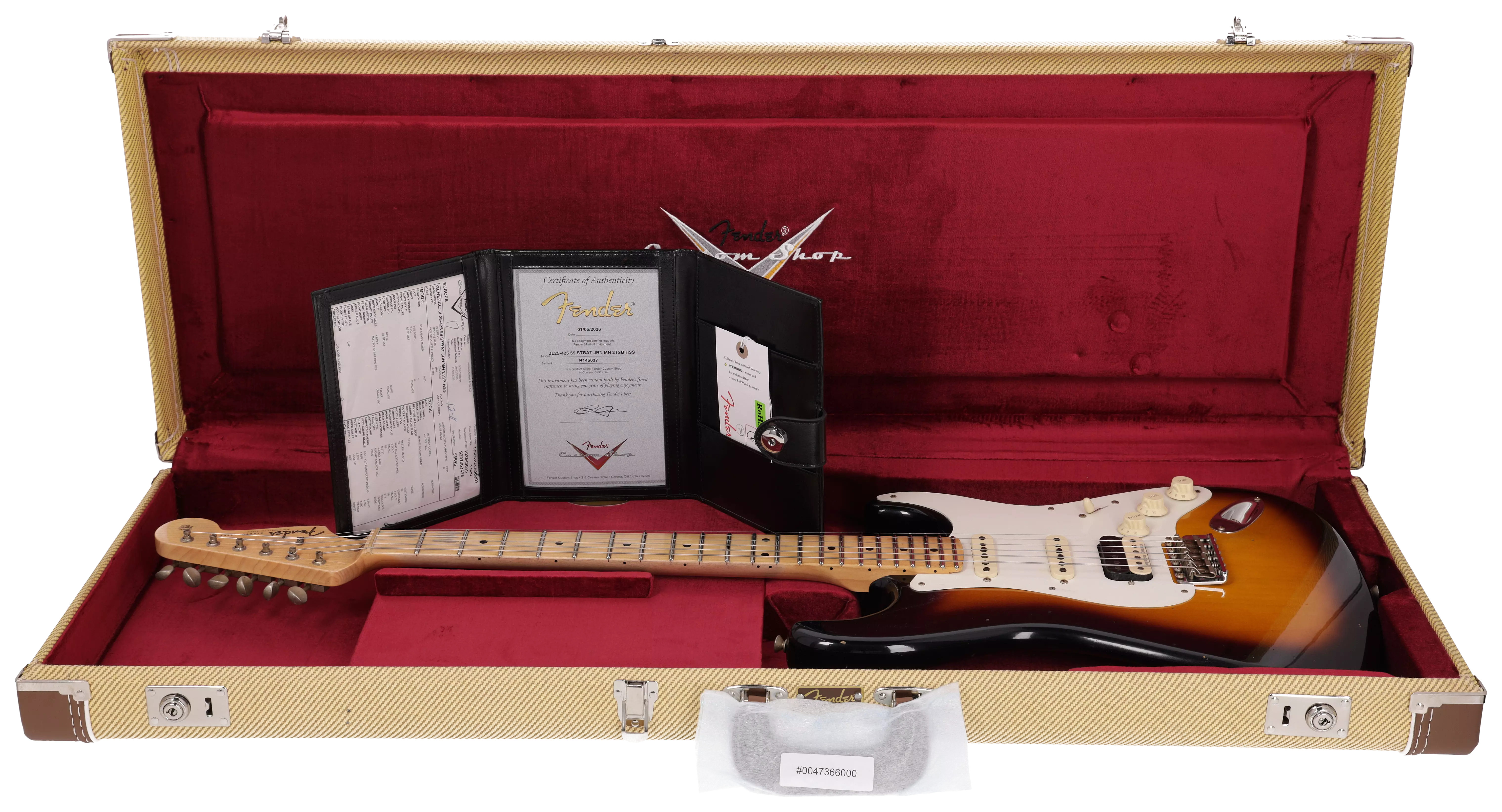 Fender Custom Shop 1959 Stratocaster Dealer Select JRN HSS MN 2TS #4 17