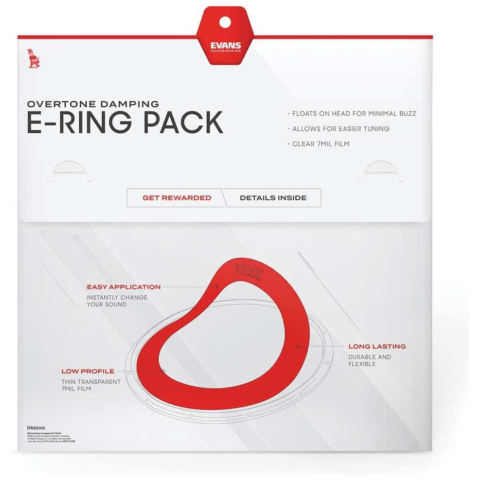Evans - Evans ER-FUSION - E-Ring Set Fusion - 10 12 14 14 Zoll - 3