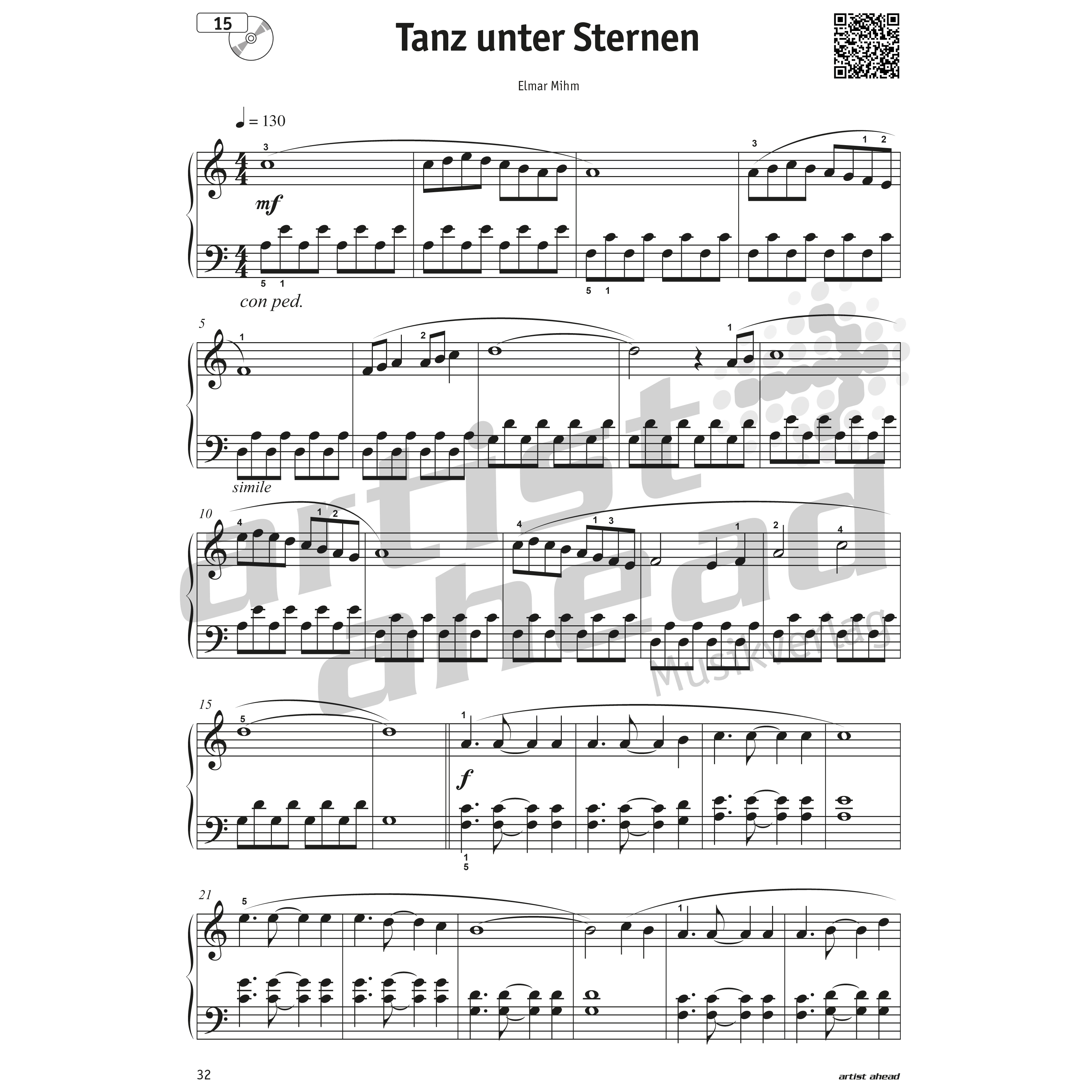 Artist Ahead Meine schönsten Wohlfühlmomente am Klavier - Elmar Mihm 9