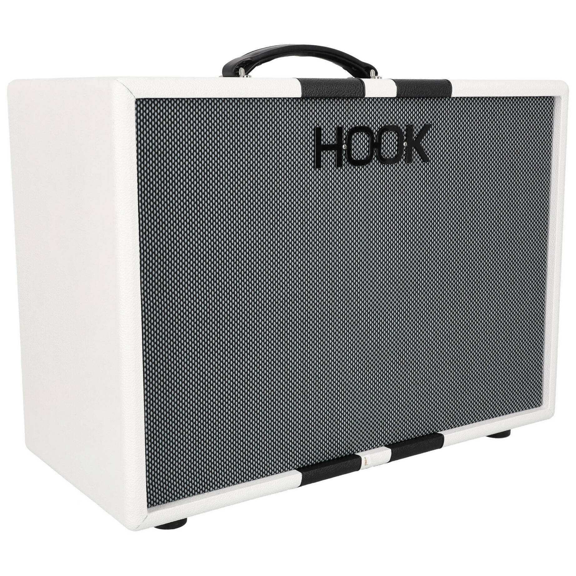 Hook Amplification 1x12 Wizard Cabinet WGS Oval White Black Stripes