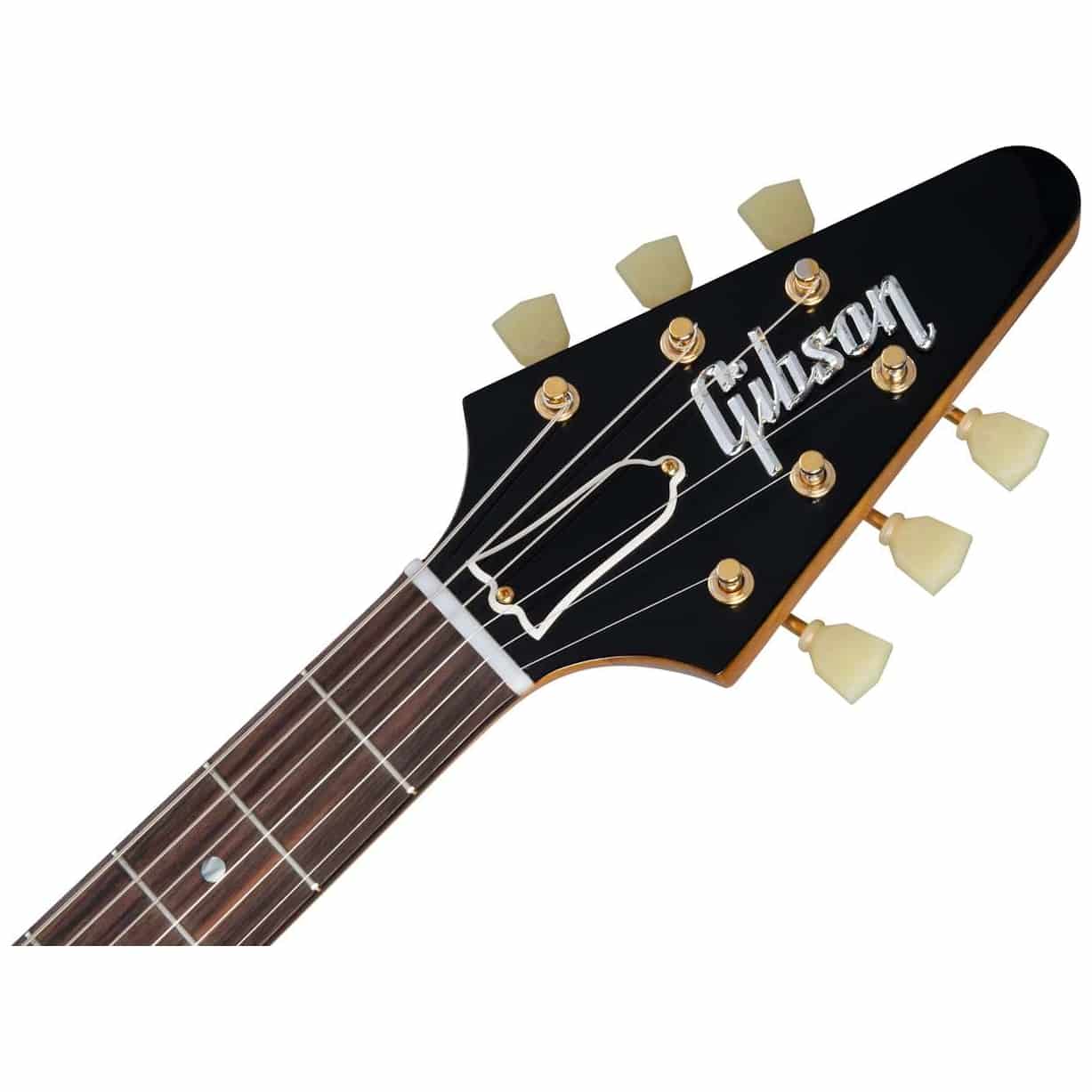 Gibson 58 Korina Flying V Black Pickguard Natural VOS GH