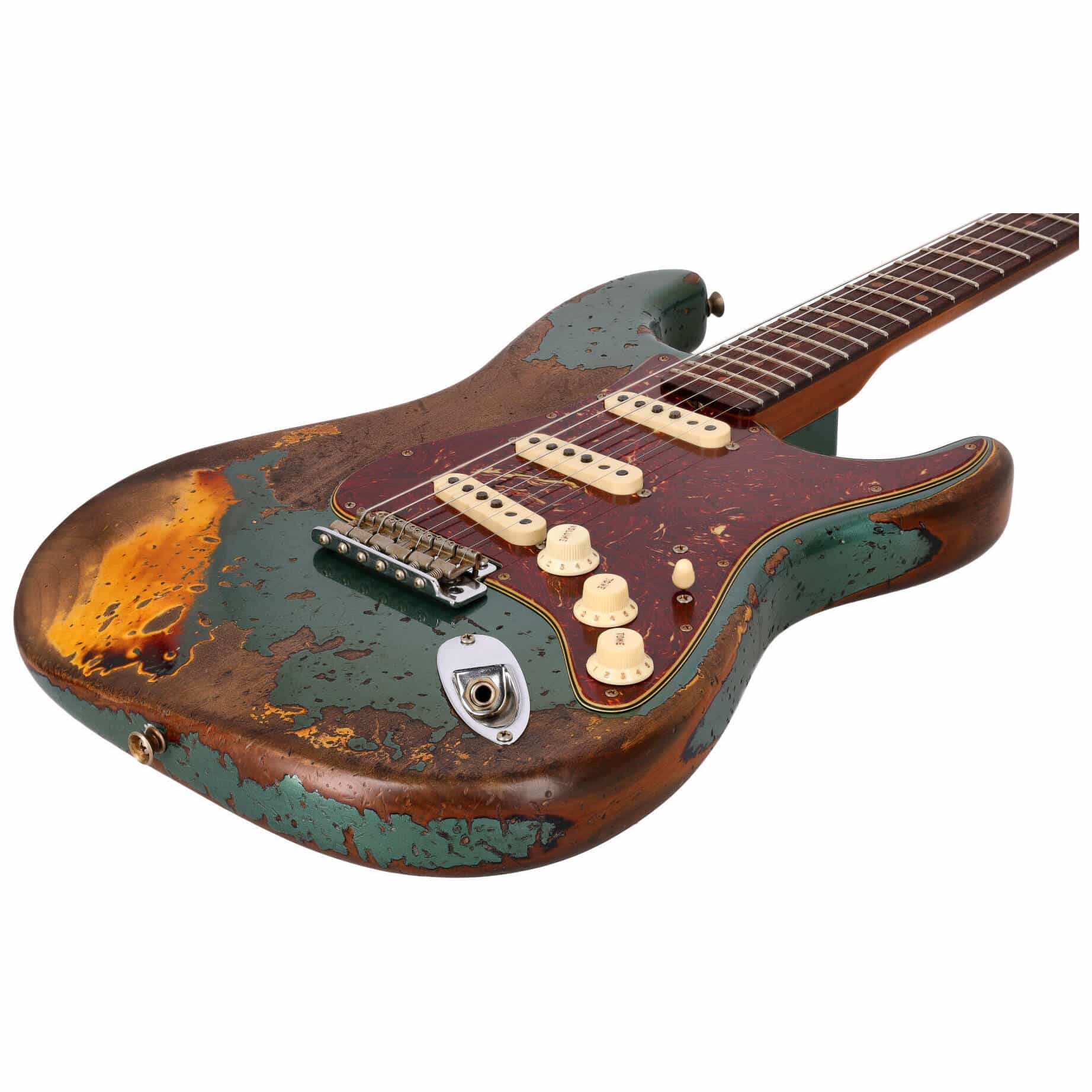 Fender LTD Custom Shop 1961 Stratocaster Roasted Super Heavy Relic Aged Sherwood Metallic over 3TS 7