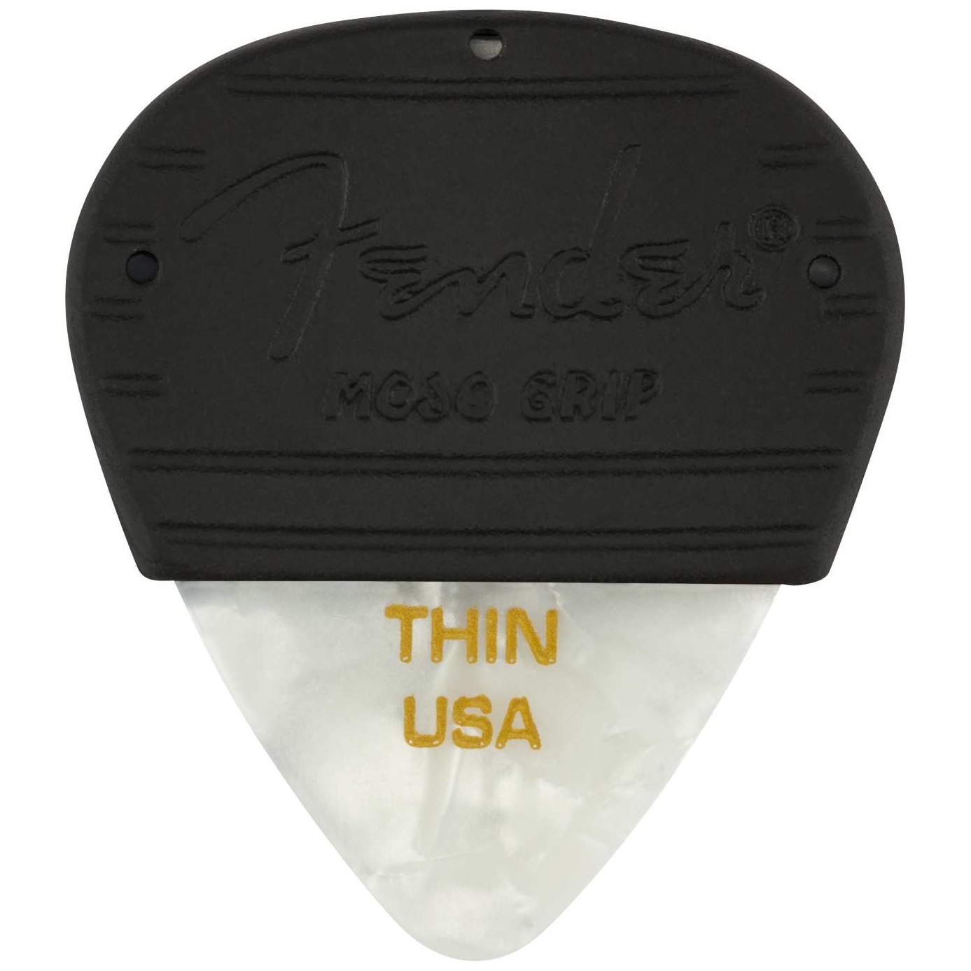 Fender - Fender Mojo Grip White Moto Plektren - Thin - 3er Pack