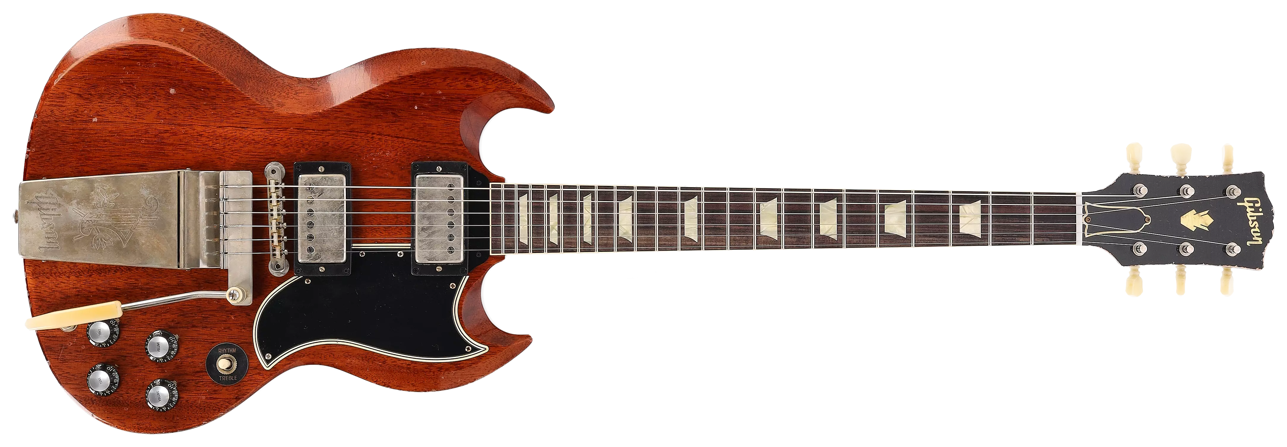 Gibson 1964 SG Standard Reissue Maestro Heavy Aged Faded Cherry Murphy Lab #3 1