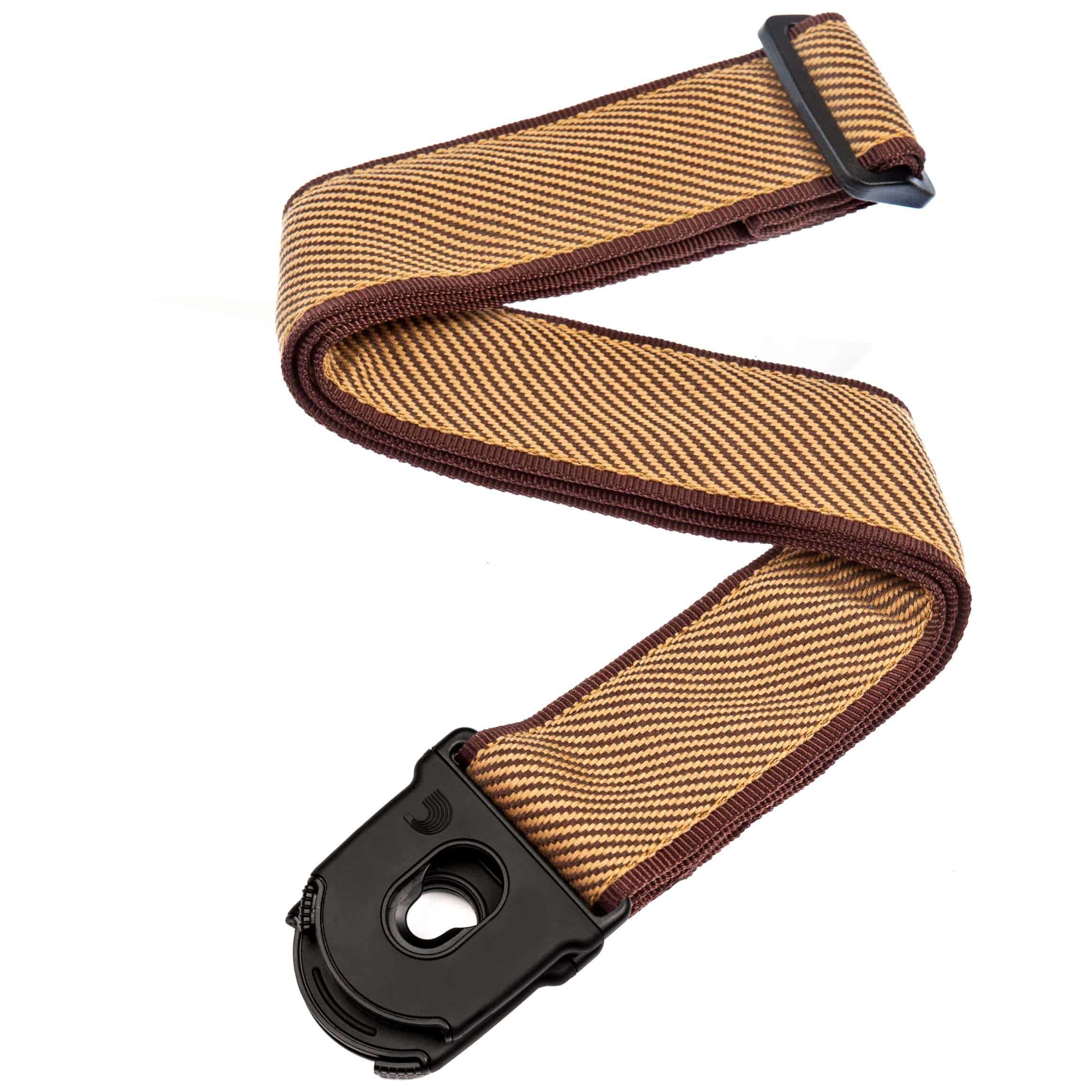 D’Addario - D’Addario Gitarrengurt - Nylongewebe, Planet Lock, Tweed