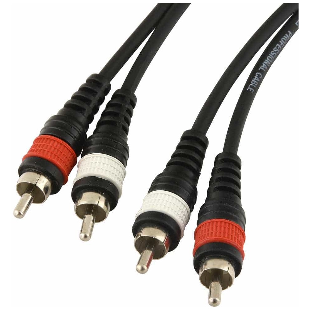 Klang - Klang Twin Audiokabel ECO, 6 Meter 2x Cinch male - 2x Cinch male - 1