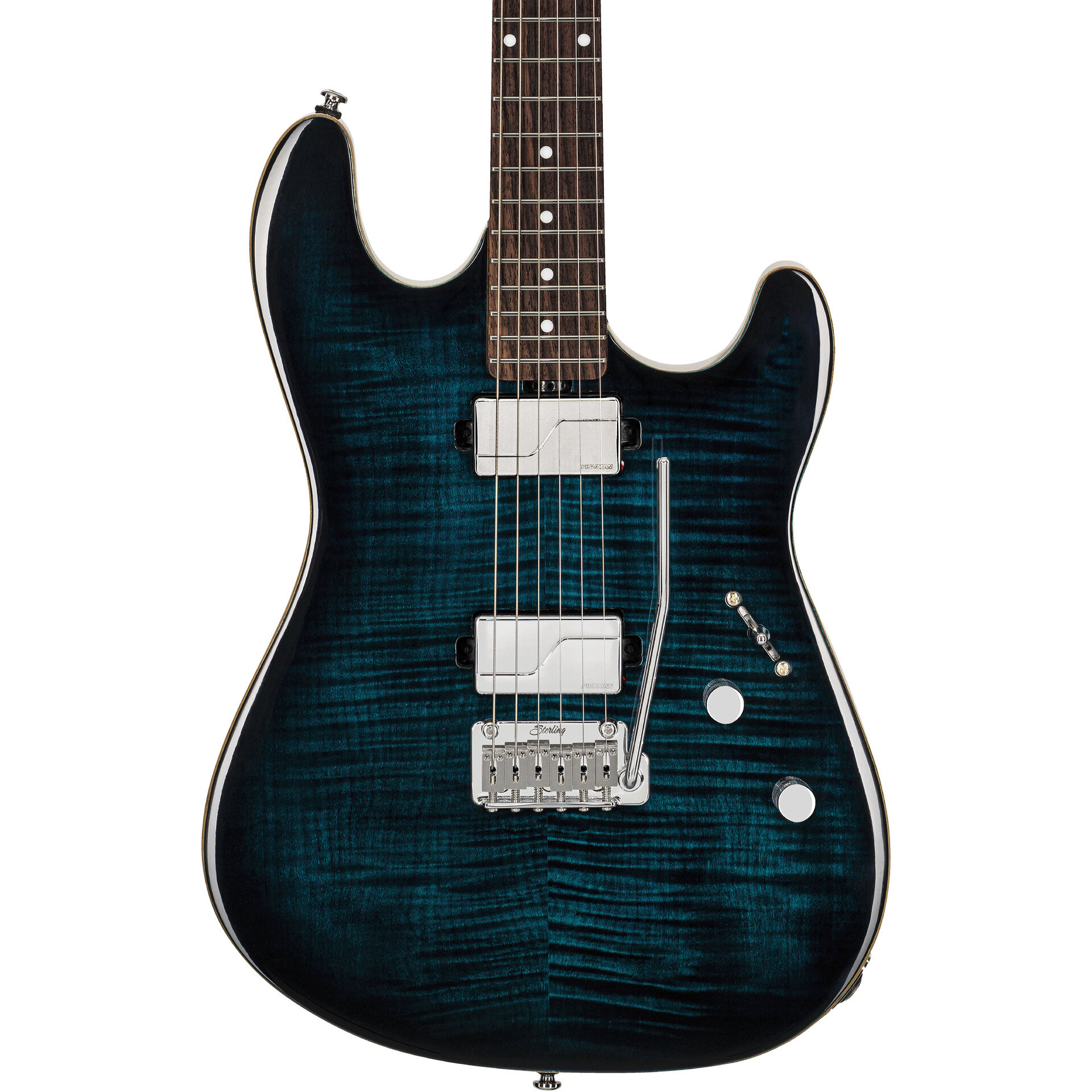 Sterling by Music Man Deep Blue Burst 4