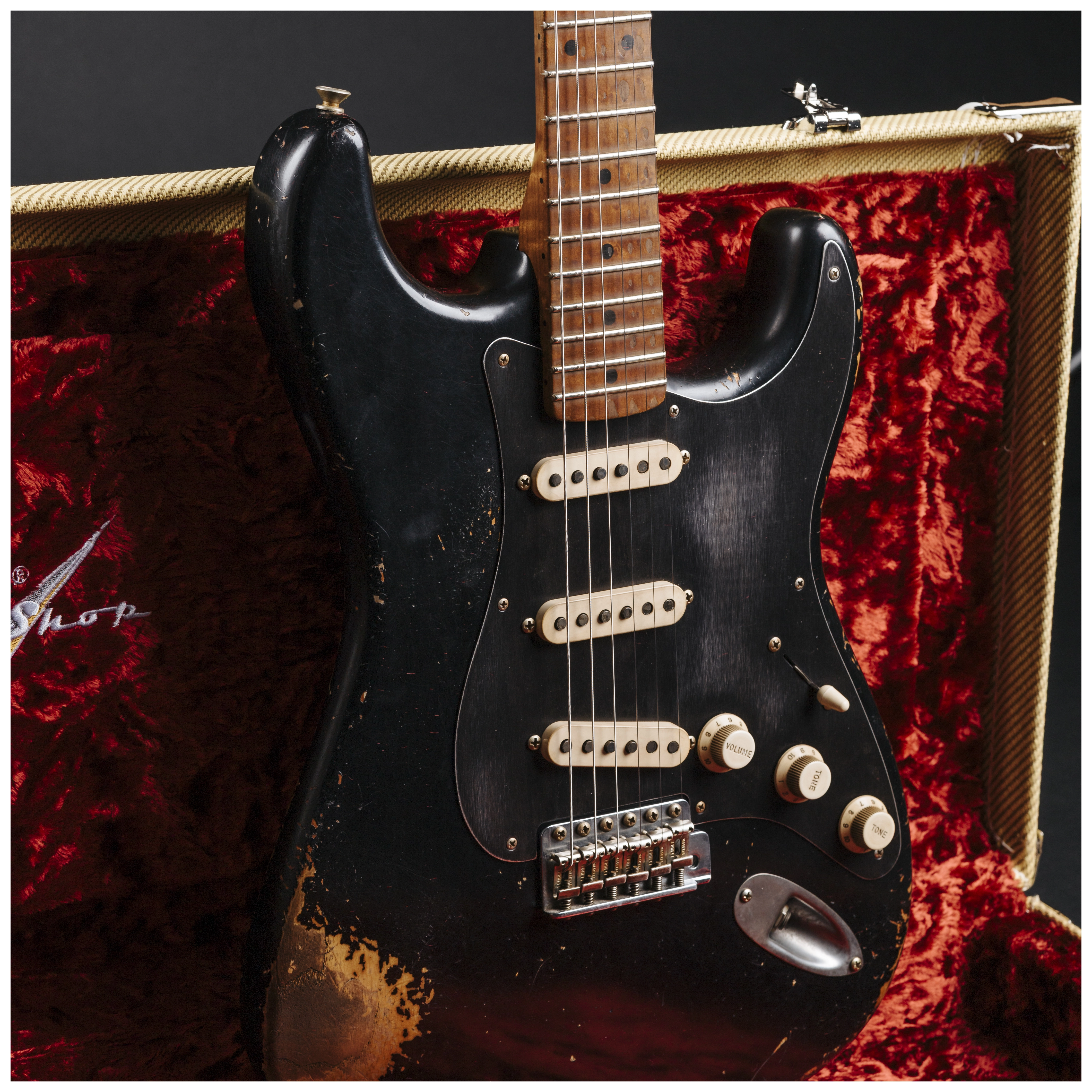 Fender Custom Shop 50´s Stratocaster HVYREL BLK over VB MBAH #R147632 22
