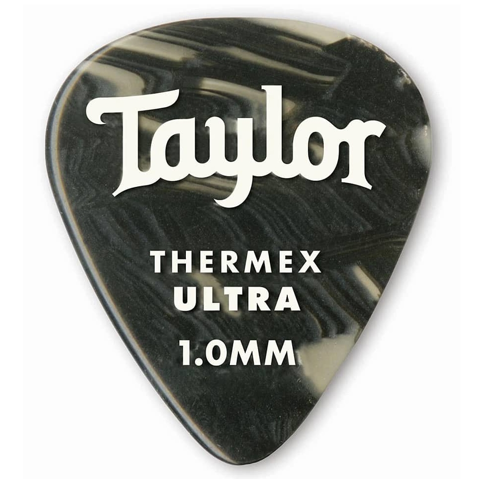 Taylor - Taylor Premium 351 Thermex Ultra Picks Black Onyx 1.00 Packung mit 6 Stück