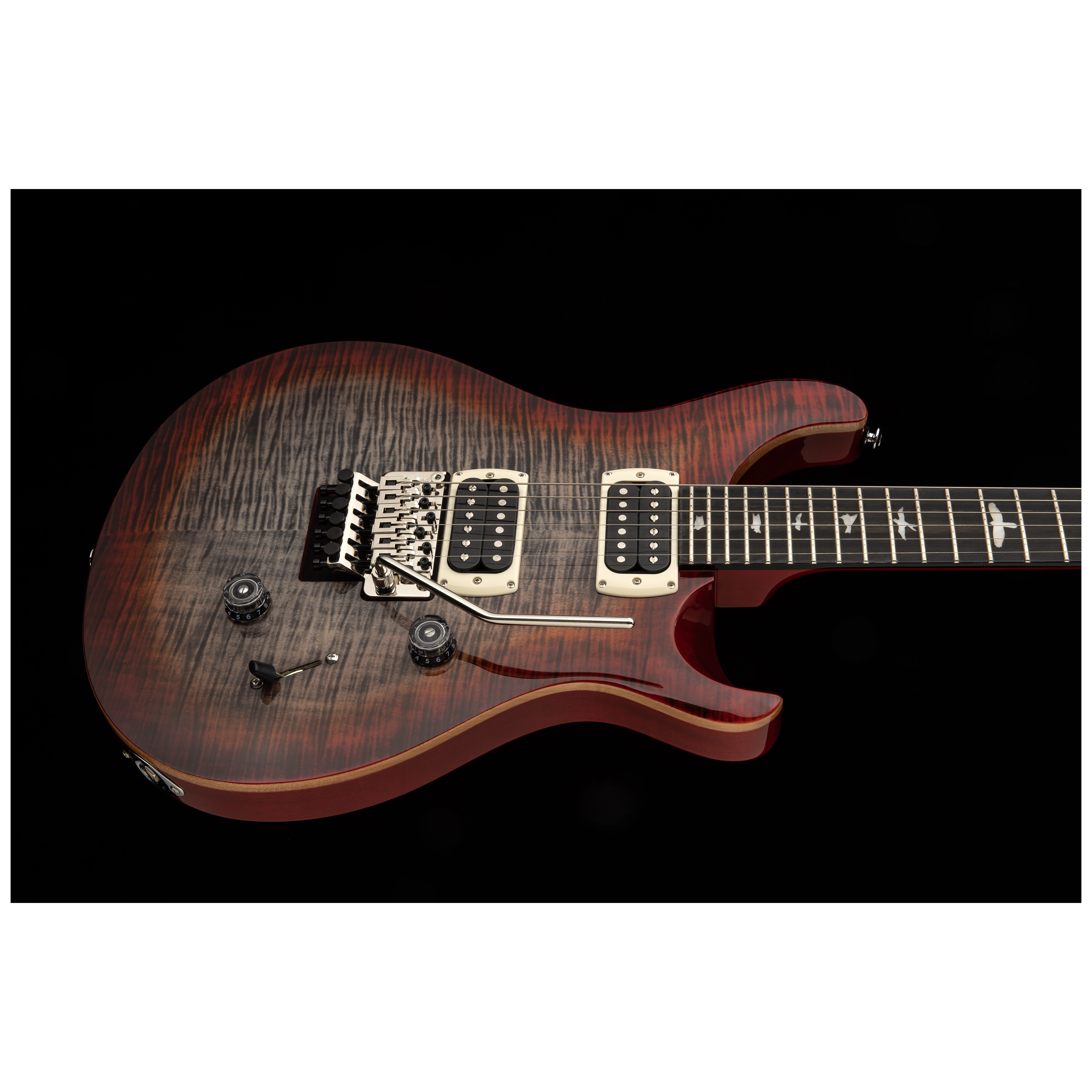 PRS SE Custom 24 Floyd Charcoal Cherry Burst 8