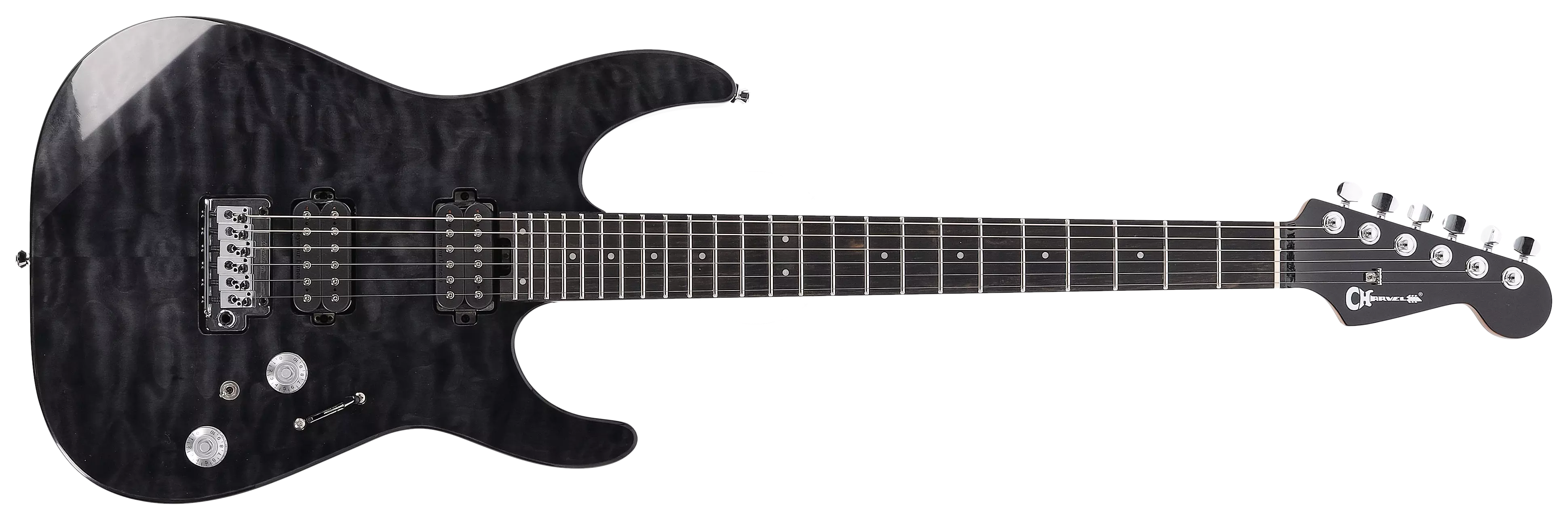 Charvel Pro Mod Plus DK24 HH 2PT EB QM Midnight Ocean 1