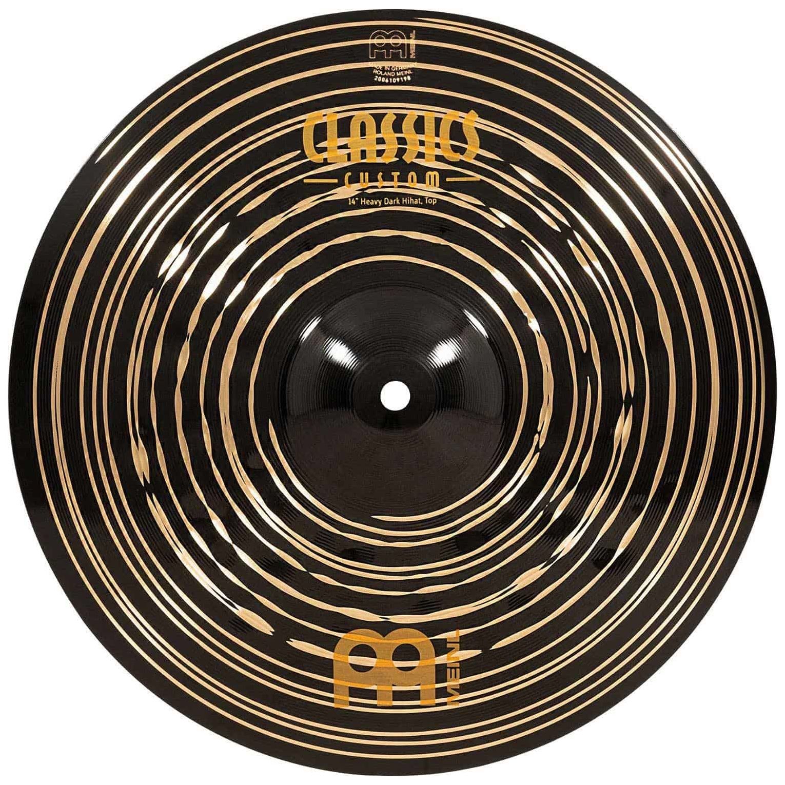 Meinl Cymbals - Meinl Cymbals CC14HDAH - 14 Classics Custom Dark Heavy Hihat - 4