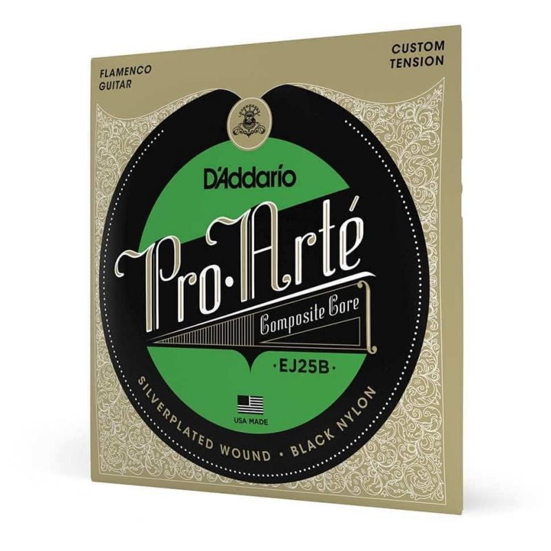 D’Addario - D’Addario EJ25B - ProArté Flamenco Guitar Black Nylon Composite 028.5-044 - 3