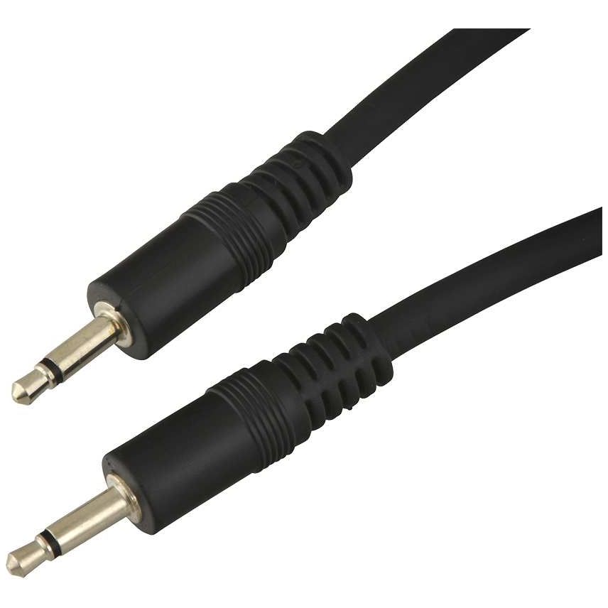 Klang - Klang Patchkabel, 0,3 Meter 3,5 mm Klinke, Klinke, mono schwarz - 1