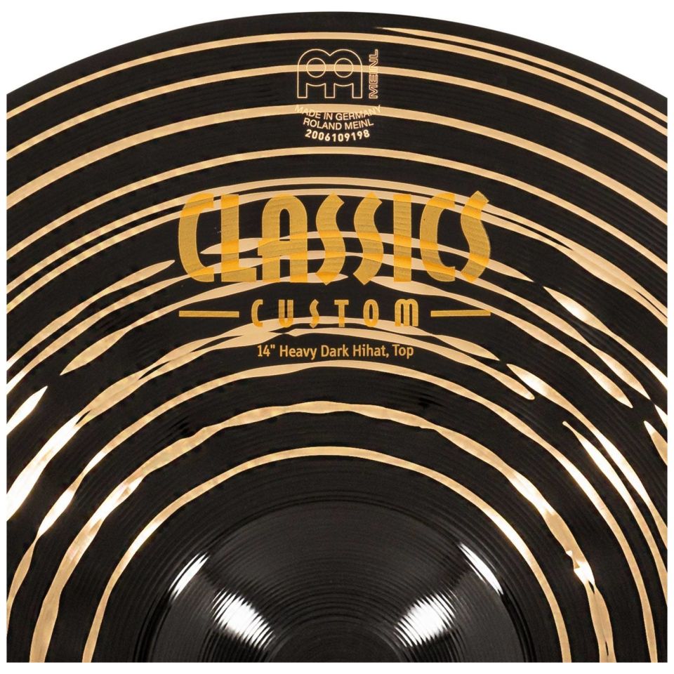 Meinl Cymbals - Meinl Cymbals CC14HDAH - 14 Classics Custom Dark Heavy Hihat - 6