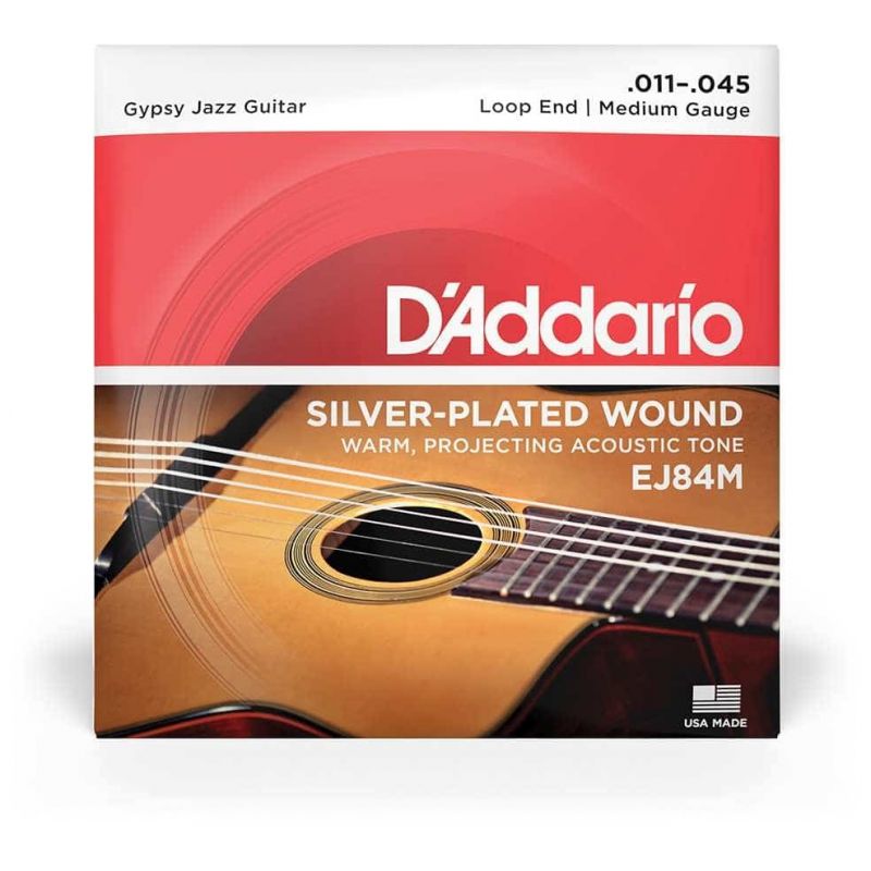D’Addario - D’Addario EJ84M - Gypsy Jazz Acoustic, Loop End 011-045 - 1