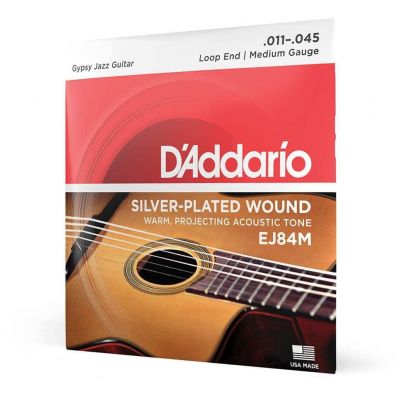 D’Addario - D’Addario EJ84M - Gypsy Jazz Acoustic, Loop End 011-045 - 4